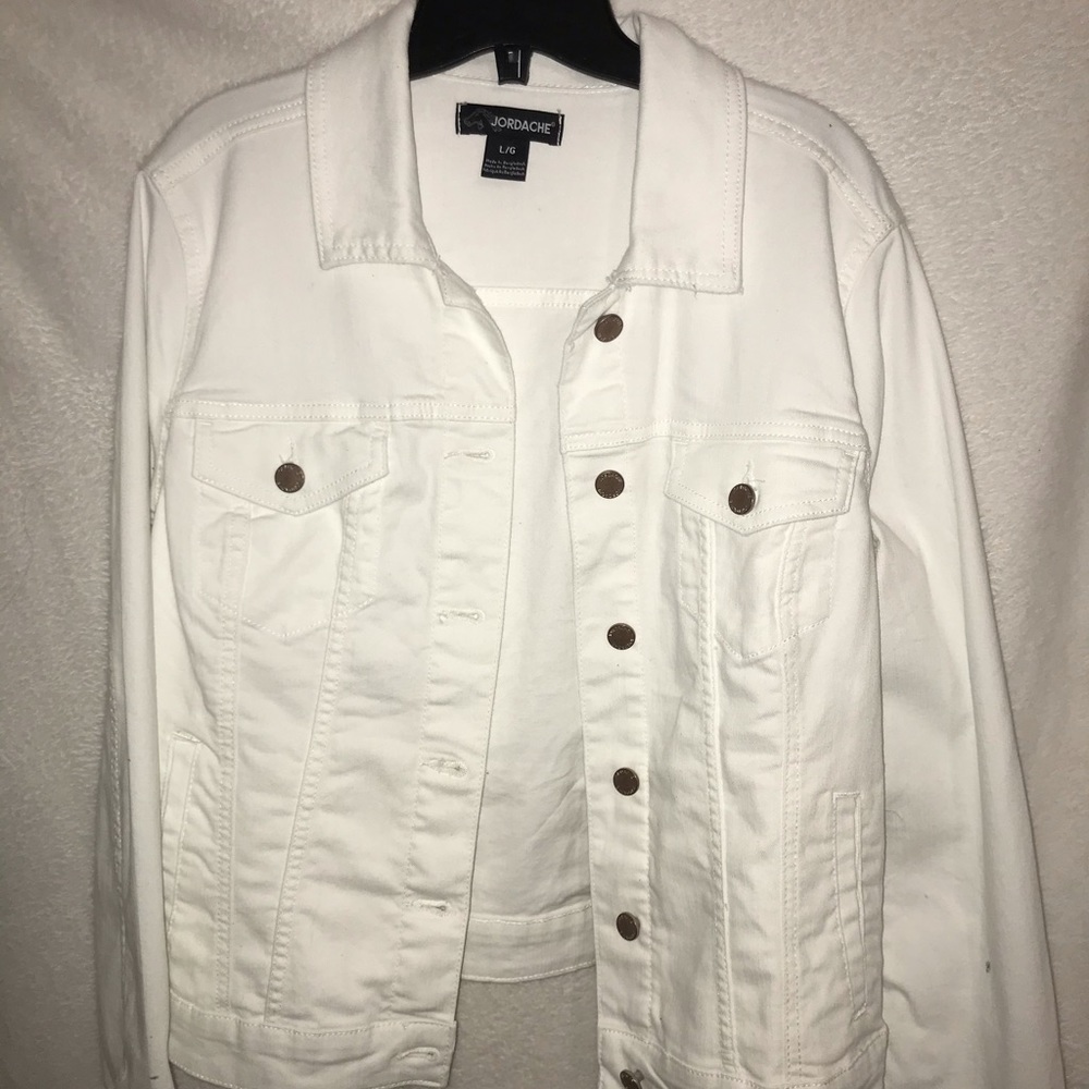 White jean jacket